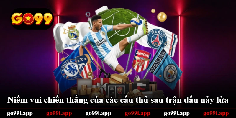 Niềm vui chiến thắng của các cầu thủ sau trận đấu nảy lửa
