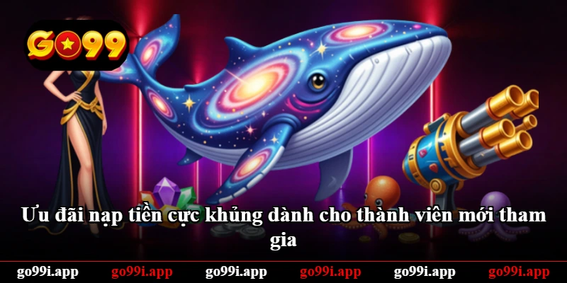 Ưu đãi nạp tiền cực khủng dành cho thành viên mới tham gia